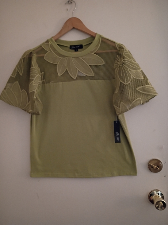 On 12th Tops - On 12th Sage Green Top NWT